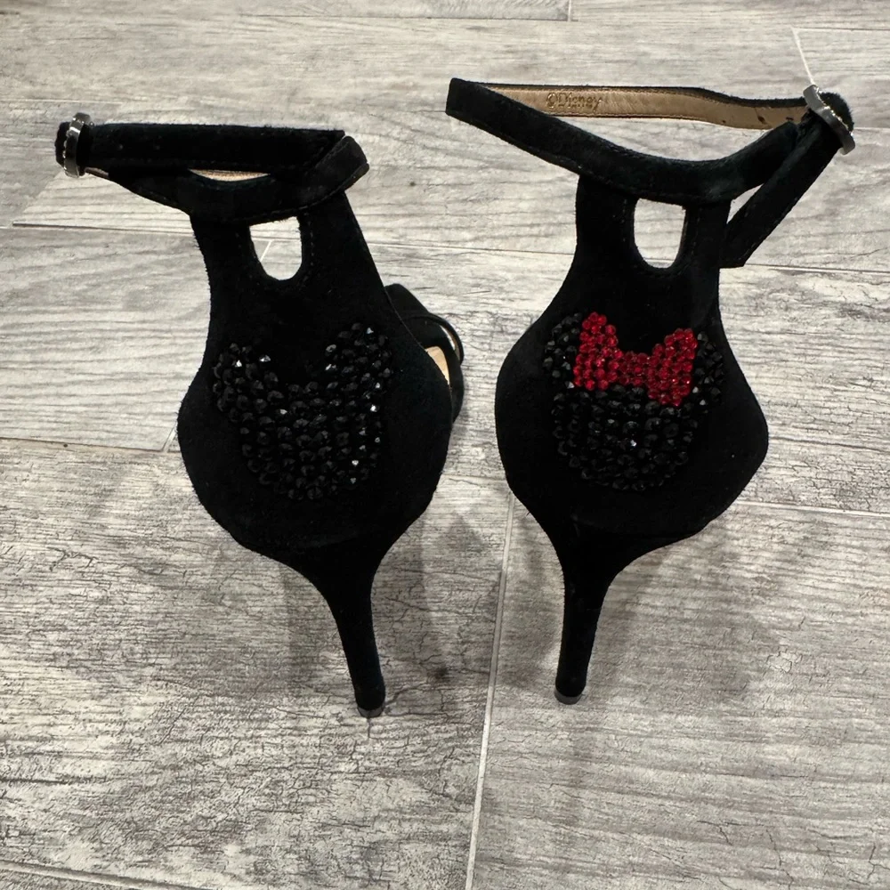 Stuart Weitzman x Disney Swarovski  black Nudistcurve 100 sandal heels - Picture 6 of 10
